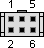 6 pin IDC male connector layout